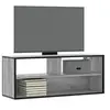 Image de Meuble TV sonoma gris 100x31x39,5 cm bois d'ingénierie et métal, support TV, armoire média, console TV, meuble HiFi, 848937