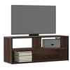 Image de Meuble TV chêne marron 100x31x39,5cm bois d ingénierie et métal