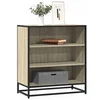 Image de Buffet chêne sonoma 68x35x76 cm bois d ingénierie et métal