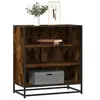 Image de Buffet chêne fumé 68x35x76 cm bois d ingénierie et métal