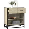 Image de Buffet chêne sonoma 68x35x76 cm bois d'ingénierie, armoire de rangement, meuble d'entrée, meuble d'appoint, meuble de 848985