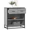 Image de Buffet sonoma gris 68x35x76 cm bois d'ingénierie, armoire de rangement, meuble d'entrée, meuble d'appoint, meuble de 848987