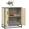 Image de Buffet chêne sonoma 68x35x76 cm bois d'ingénierie, armoire de rangement, meuble d'entrée, meuble d'appoint, meuble de 848990