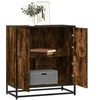 Image de Buffet chêne fumé 68x35x76 cm bois d'ingénierie, armoire de rangement, meuble d'entrée, meuble d'appoint, meuble de 848991