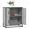 Image de Buffet sonoma gris 68x35x76 cm bois d'ingénierie, armoire de rangement, meuble d'entrée, meuble d'appoint, meuble de 848992