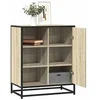Image de Buffet chêne sonoma 62x35x76 cm bois d'ingénierie, armoire de rangement, meuble d'entrée, meuble d'appoint, meuble de 848995