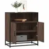 Image de Buffet chêne marron 68x35x76 cm bois d ingénierie