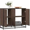 Image de Buffet chêne marron 94x35x76 cm bois d ingénierie