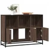 Image de Buffet chêne marron 100x35x76 cm bois d'ingénierie, armoire de rangement, meuble d'entrée, meuble d'appoint, meuble 849033