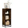 Image de Bibliothèque chêne fumé 40x35x107,5 cm bois d ingénierie