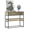 Image de Table console chêne sonoma 90x35x80 cm bois d'ingénierie, table, table d'appoint, table de couloir, table d'entrée, 849170