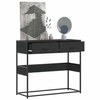 Image de Table console noir 90x35x80 cm bois d'ingénierie, table, table d'appoint, table de couloir, table d'entrée, table de 849174