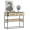 Image de Table console chêne sonoma 90x35x80 cm bois d'ingénierie, table, table d'appoint, table de couloir, table d'entrée, 849175