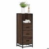 Image de Armoire de bain chêne marron 35x37,5x100 cm bois d'ingénierie, armoire de rangement de salle de bain, placard de 849253