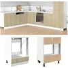 Image de Armoire à four Chêne sonoma 60x46x81,5 cm Aggloméré, armoire de cuisine, armoire de rangement, meuble de cuisine, 849617