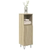 Image de Armoire salle de bain chêne sonoma 30x30x100 cm, armoire de rangement de salle de bain, armoire de bain, meuble de 849671