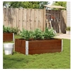 Image de Jardinière marron 120x80 cm bois massif de pin