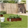 Image de Jardinière marron 100x50 cm bois massif de pin