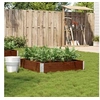 Image de Jardinière marron 100x100 cm bois massif de pin