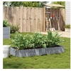 Image de Jardinière gris 150x50 cm bois massif de pin