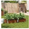 Image de Jardinière marron 150x50 cm bois massif de pin