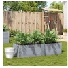 Image de Jardinière gris 150x50 cm bois massif de pin