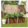 Image de Jardinière marron 150x50 cm bois massif de pin
