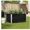 Image de Jardinière noir 120x80 cm bois massif de pin