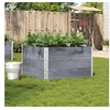 Image de Plantenbak 100x100 cm massief grenenhout grijs3295433