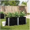 Image de Plantenbak 150x50 cm massief grenenhout zwart3295436