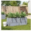 Image de Jardinière gris 150x50 cm bois massif de pin