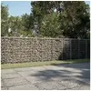 Image de Panier gabion avec couvercle 1000x50x100 cm fer galvanisé, mur en gabion, mur de soutènement en gabion, clôture en 3295151