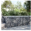 Image de Panier gabion avec couvercle 100x100x50 cm fer galvanisé, mur en gabion, mur de soutènement en gabion, clôture en 3295178