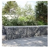 Image de Panier gabion avec couvercle 200x100x50 cm fer galvanisé, mur en gabion, mur de soutènement en gabion, clôture en 3295179