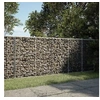 Image de Panier gabion avec couvercle 250x100x100 cm fer galvanisé, mur en gabion, mur de soutènement en gabion, clôture en 3295193