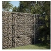 Image de Panier gabion avec couvercle 100x100x150 cm fer galvanisé, mur en gabion, mur de soutènement en gabion, clôture en 3295213