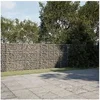 Image de Panier gabion avec couvercle 1200x100x150 cm fer galvanisé, mur en gabion, mur de soutènement en gabion, clôture en 3295224