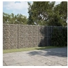 Image de Panier gabion avec couvercle 600x100x200 cm fer galvanisé, mur en gabion, mur de soutènement en gabion, clôture en 3295235