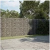 Image de Panier gabion avec couvercle 1100x100x200 cm fer galvanisé, mur en gabion, mur de soutènement en gabion, clôture en 3295245