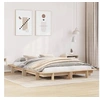 Image de Cadre de lit 120x200 cm bois de pin massif, meuble de chambre à coucher, sommier, lit en bois 350662