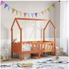 Image de Bedhuis wasbruin massief grenenhout 80x160 cm850712