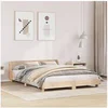 Image de Cadre de lit sans matelas 140x190 cm bois de pin massif