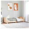 Image de Cadre de lit avec tête de lit 90x200 cm bois de pin massif, meuble de chambre, sommier, lit en bois, lit, lit simple 850776