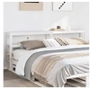 Image de Tête de lit avec étagères blanc 200 cm bois massif de pin, tête de lit en bois, tête de lit avec rangement, tête de 850873
