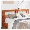 Image de Tête de lit avec étagères marron cire 160 cm bois massif de pin, tête de lit en bois, tête de lit avec rangement, 850880