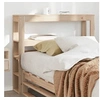 Image de Tête de lit avec étagères 90 cm bois massif de pin, tête de lit en bois, tête de lit avec rangement, tête de lit sur 850896