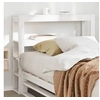 Image de Tête de lit avec étagères blanc 75 cm bois massif de pin, tête de lit en bois, tête de lit avec rangement, tête de 850900