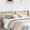 Image de Tï¿½te de lit avec ï¿½tagï¿½res 180 cm bois massif de pin, tï¿½te de lit en bois, tï¿½te de lit avec rangement, tï¿½te de lit sur 850941