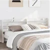 Image de Tï¿½te de lit avec ï¿½tagï¿½res blanc 180 cm bois massif de pin, tï¿½te de lit en bois, tï¿½te de lit avec rangement, tï¿½te de 850942