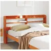 Image de Tête de lit avec étagères marron cire 160 cm bois massif de pin, tête de lit en bois, tête de lit avec rangement, 850946